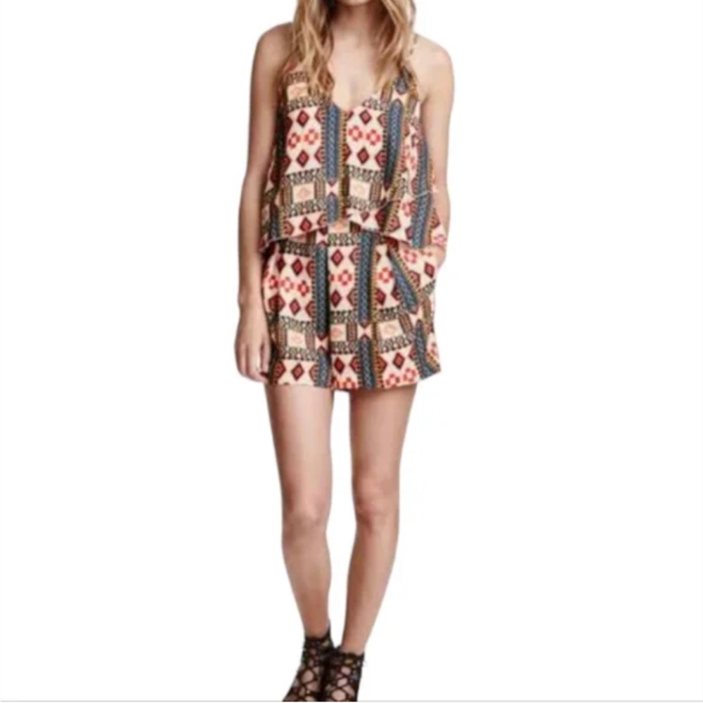 EUC H&M Conscious Collection Aztec Boho Romper